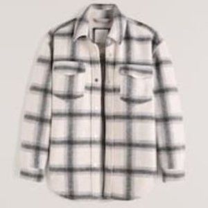 COPY - Abercrombie & Fitch Plaid Wool-Blend Shirt Jacket - S